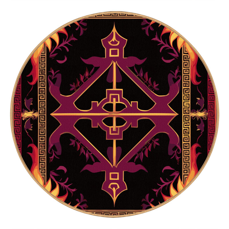 Ornamented Bloom Rug, Round 8'