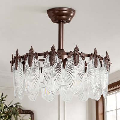 Ventilateur de plafond moderne 21 po avec lumière