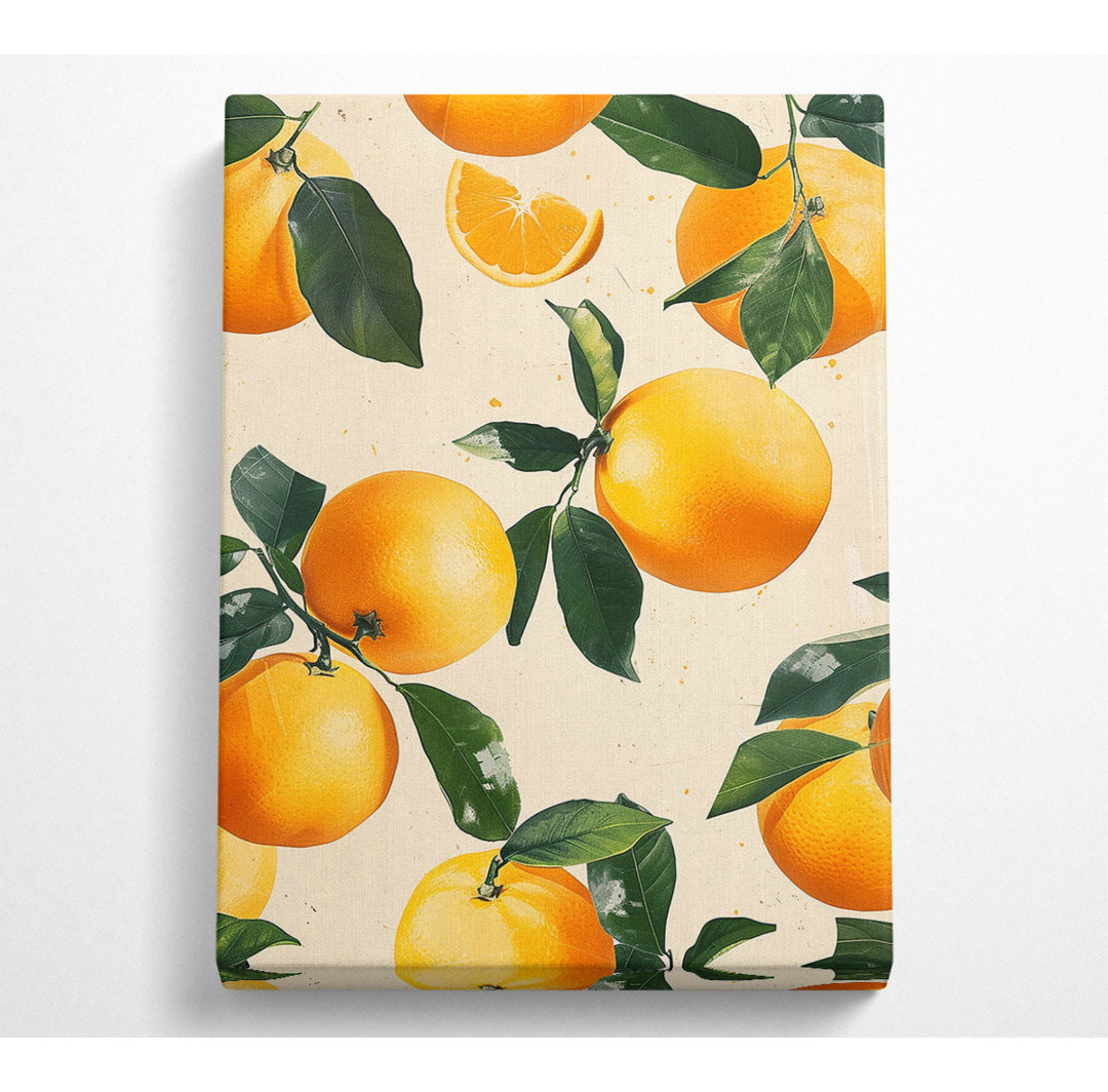 Orangen - Kunstdrucke auf Leinwand - Wrapped Canvas