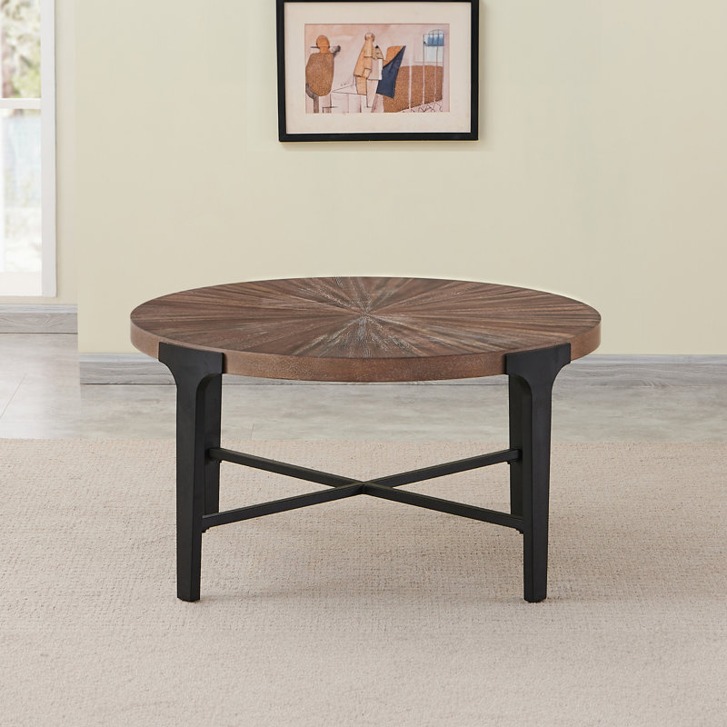 Chevron Round Cocktail Table