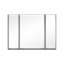 Armoire à pharmacie en aluminium réglable pour tablettes de salle de bain en verre imperméable et résistante à la rouille