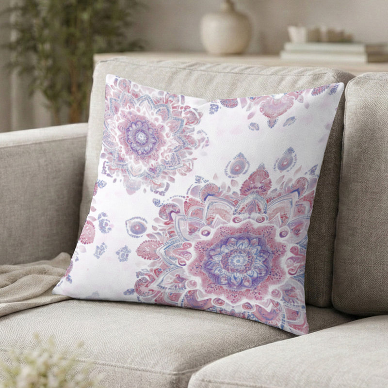 Coussin Boho, H 16 po x l 16 po