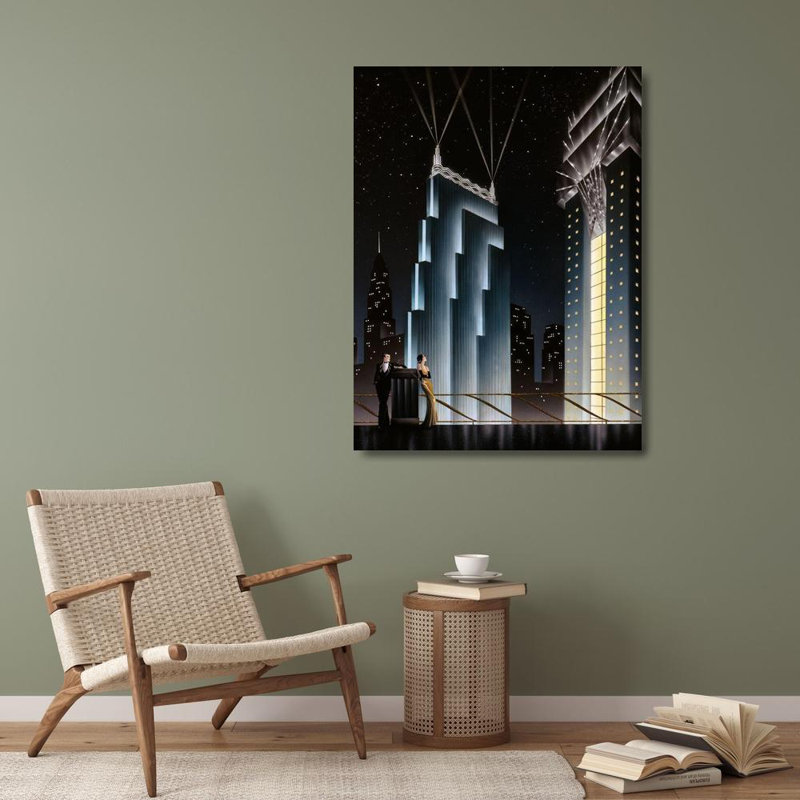 Art sur toile tendue Red Barrel Studio® Hoppe, Robert, Into the Night, H 36 po x l 28 po