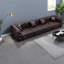 Canapé modulaire en similicuir 134,4 po