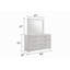 Miroir en bois de style moderne Blanca