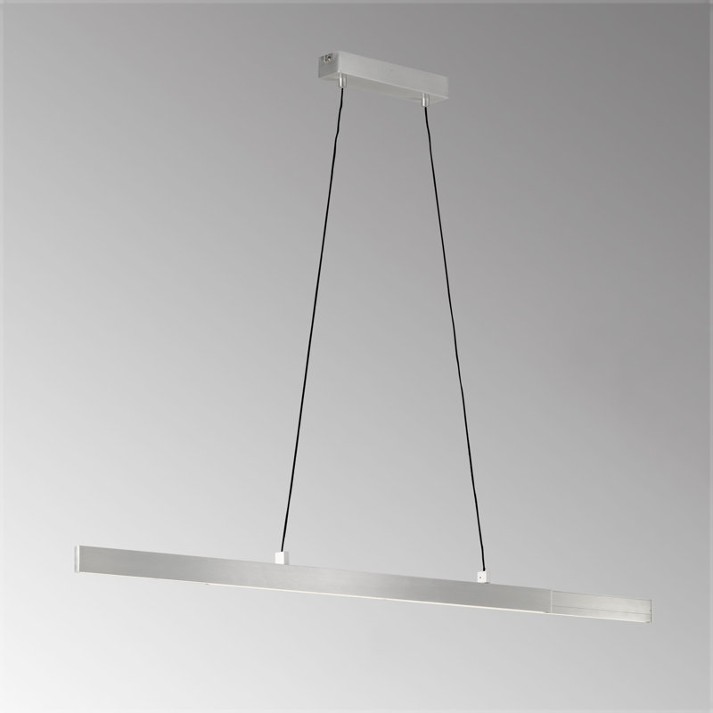 "SCHÖNER WOHNEN KOLLEKTION", Pendant lamp Stripe 1X LED 24,0 W Inkl., Matt , Aluminium Colours,Via Wall Switch In 3 Steps Dimmable, 860019