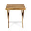 Table d'appoint rustique en bois - finition sablée, 17,71 pouces, fini patio pour meubles de jardin, carré 18 po, Eminence