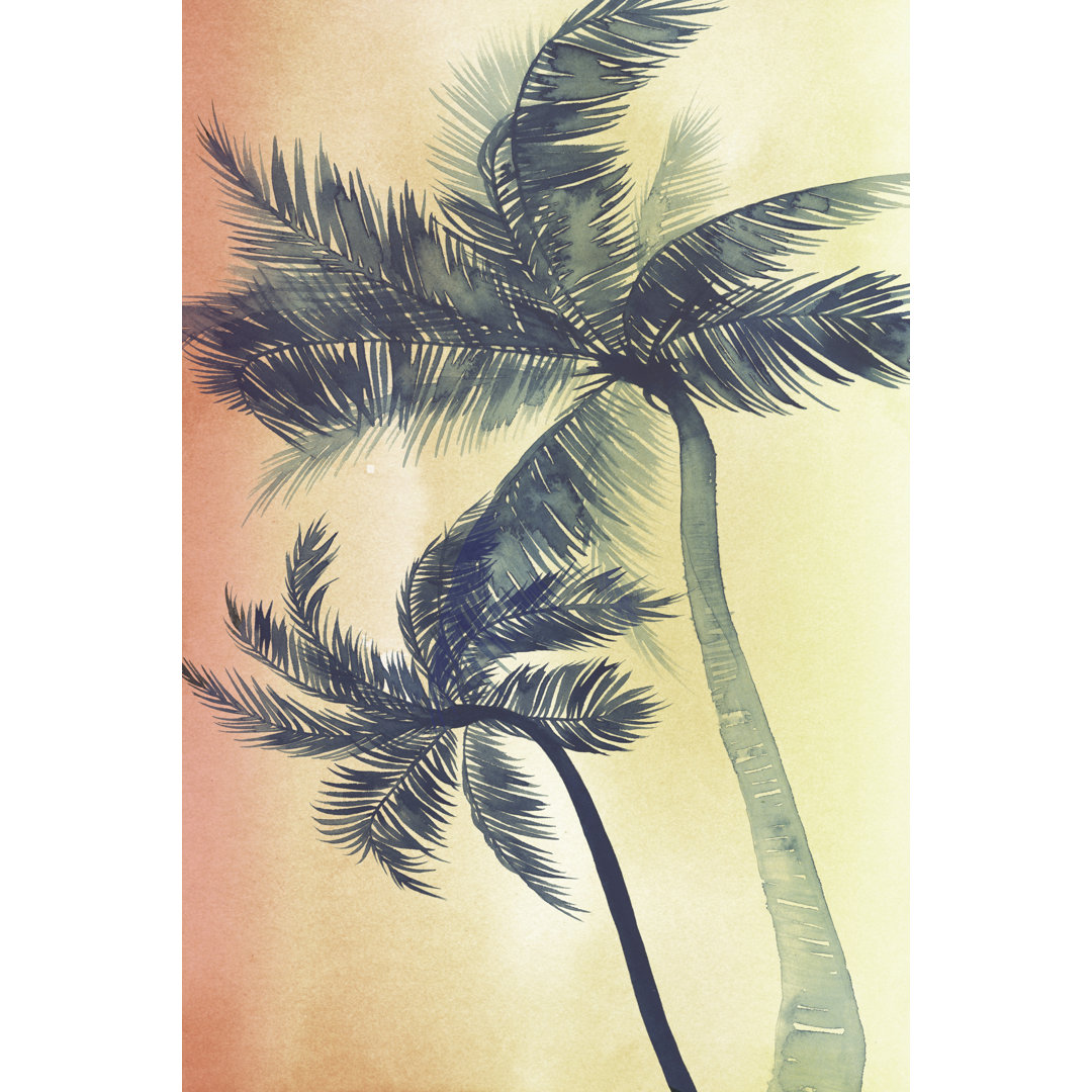 Leinwandbild Vintage Palms I von Grace Popp