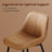 Borna 17.7''W x 15.7''D Mid-Century Faux Leather Bar Stools/ Counter Stools with Steel Frame & Footrest-526089321-526139419