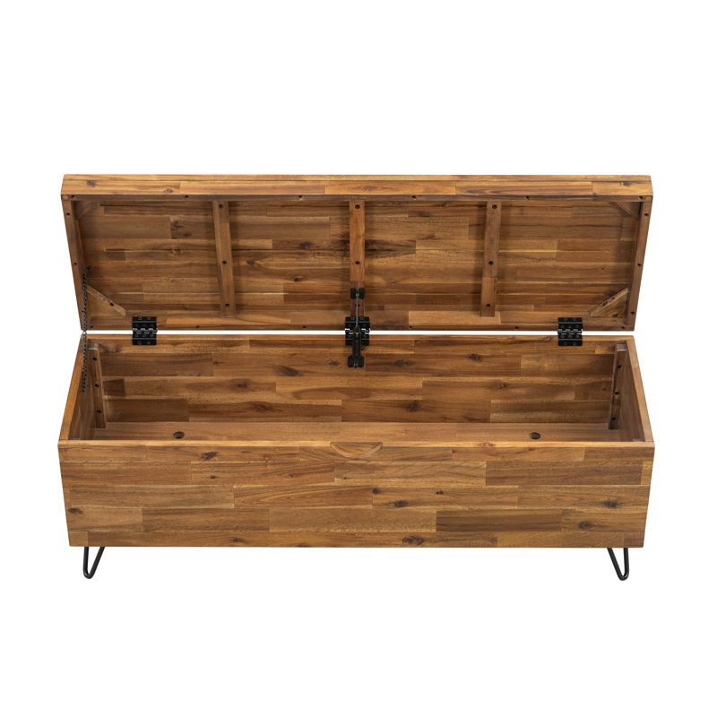 Sherry Solid Wood Storage Bench