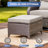 Wickes Haven 7-Person PE Wicker Outdoor Patio Conversation Set With 6" Thickness Cushions-483481591-475736287