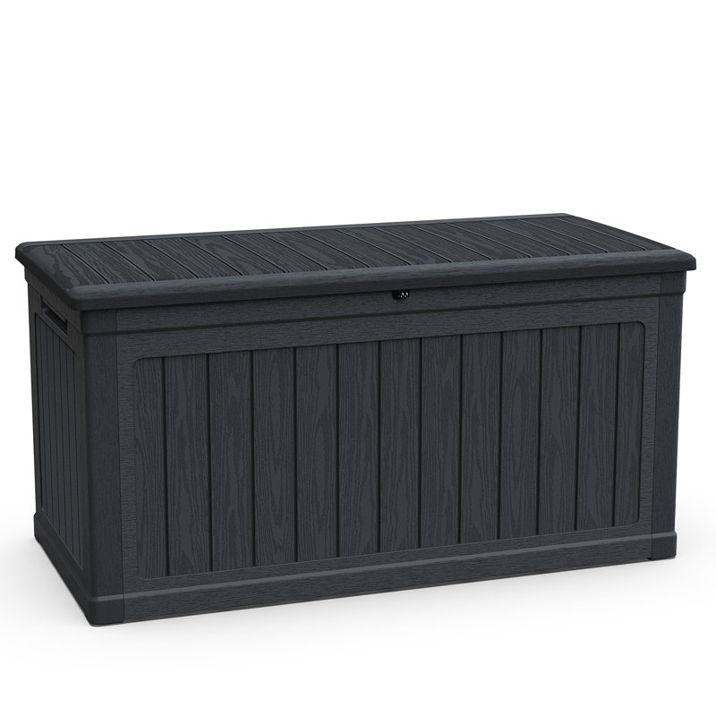 Grand coffre de rangement extérieur 230 gallons pour meubles de patio, H 34 po x l 58 po x P 32 po