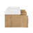 Siena 72" Wall-mounted Double Bathroom Vanity with White Artificial Drop-in Sink without Mirror