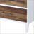 White And Weathered Oak Finish Accent Table