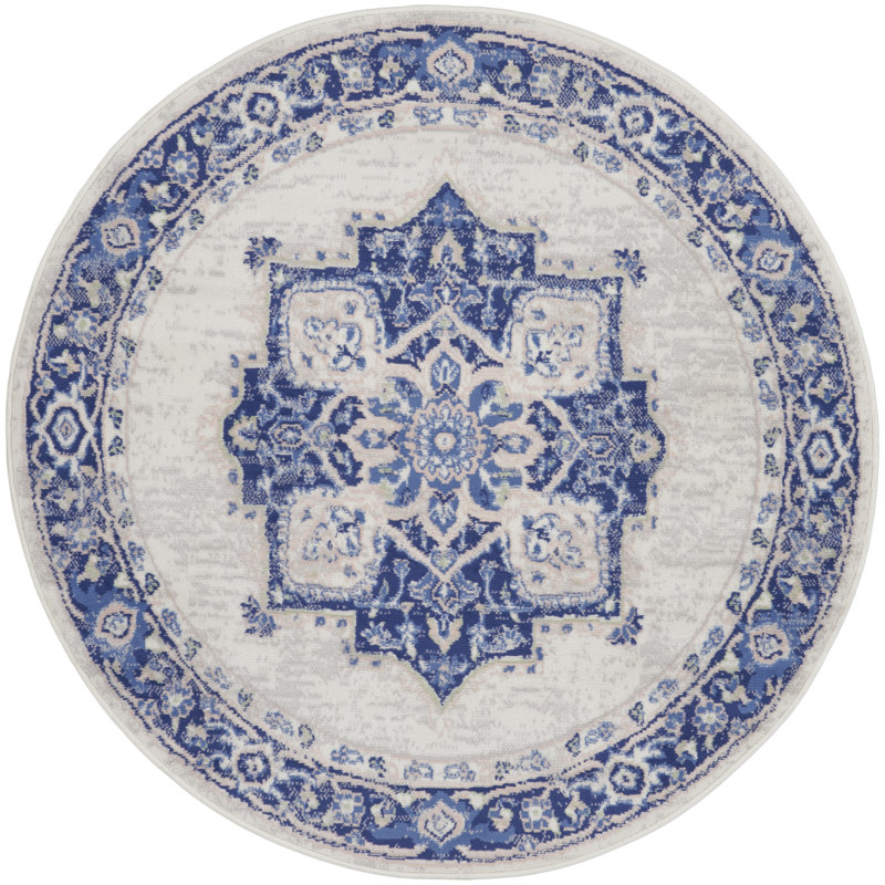 Oriental Indoor Rug, Round 5'