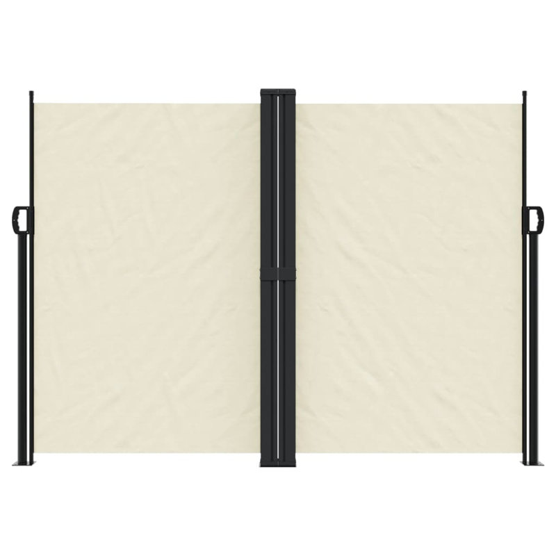 Dakota Fields Retractable Side Awning, Cream, 180cm H x 600cm W
