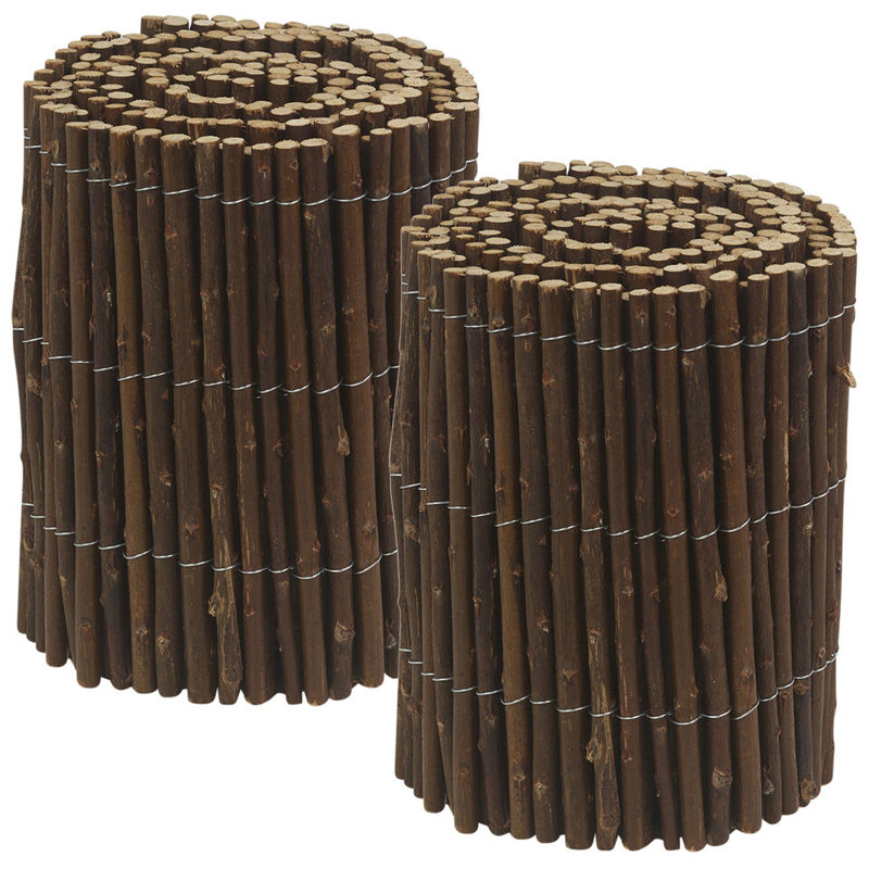 Belfield 10 cm H x 200 cm W Bamboo Lawn Edging Fencing