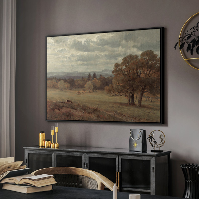 «Vintage Landscape-DCXC» sur, Noir, H 17 po x l 25 po