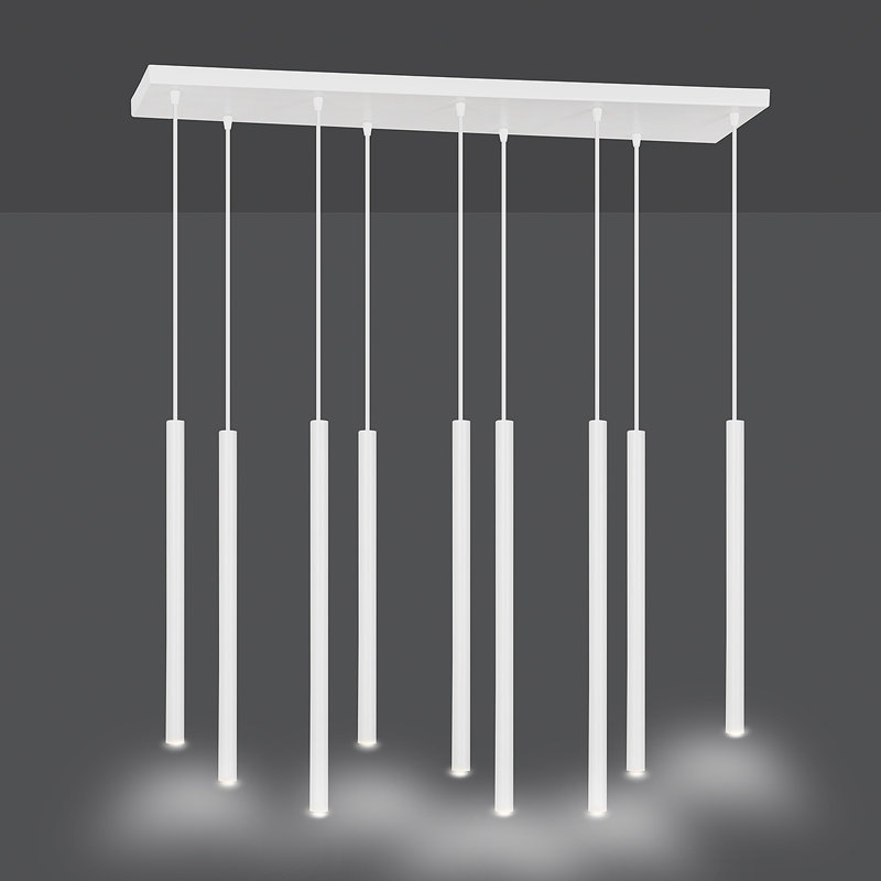 Anna-Leigh 9 - Light Cluster Pendant, White