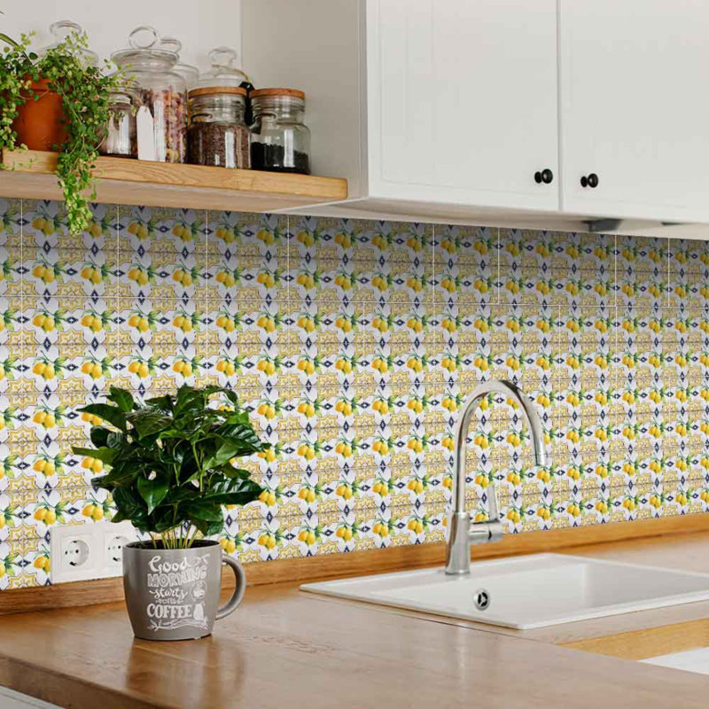 Carreau de mosaïque auto-adhésif en vinyle 6 po x 6 po