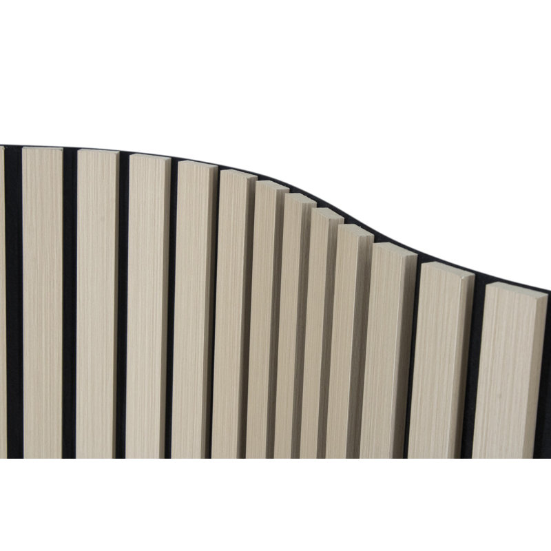 Panneau mural flexible en bois acoustique - Panneaux de lattes insonorisées décoratifs pour murs et plafonds