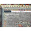 Gris brumeux 2 pi 9 po x 4 pi 2 po, teinture végétale, laine pure, super kazak afghan avec motif gul du Caucase, noué à la main, échantillon, tapis, tapis oriental