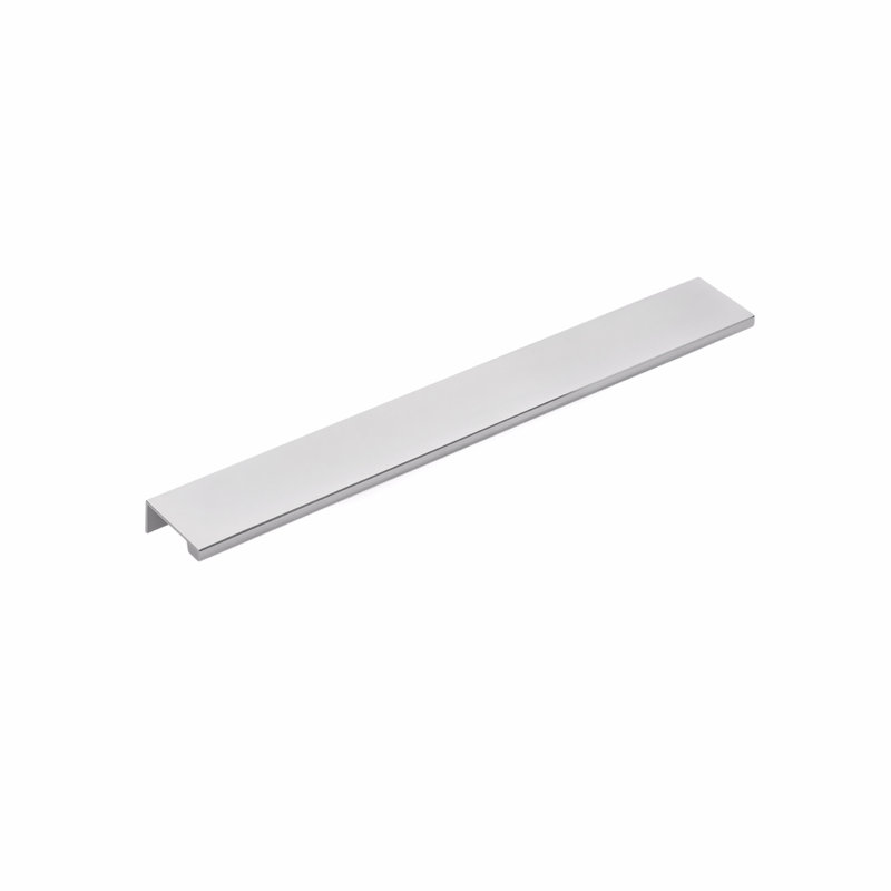 Emtek Edge Cabinet Pull, Polished Chrome, 12" Center To Center