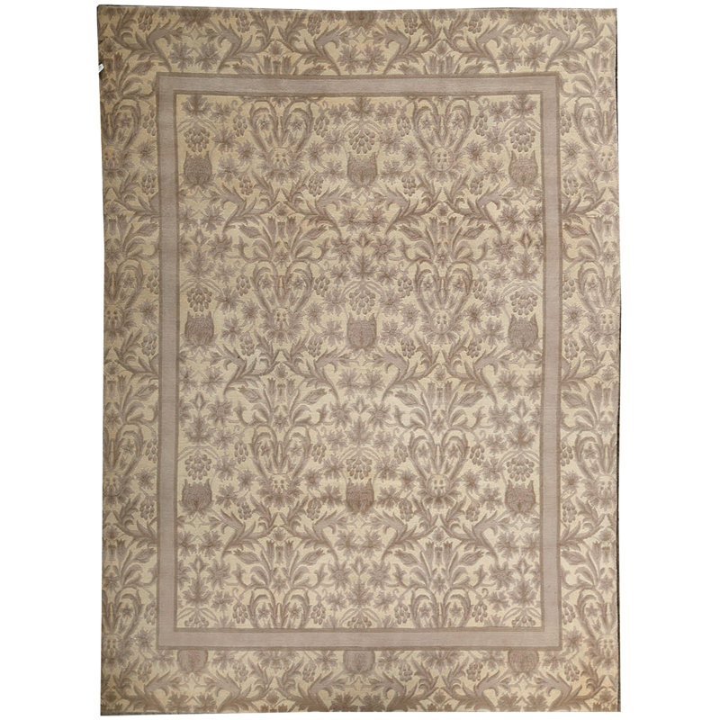 Himalayan Wool Oriental Area Rug in Brown
