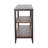 Ayka Sofa Table w Shelf, Nailhead Accent, 48 Inch Rectangular Brown