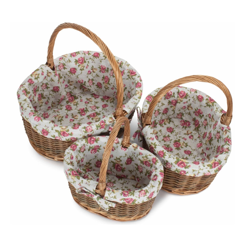 Wicker Laundry Set with Handles