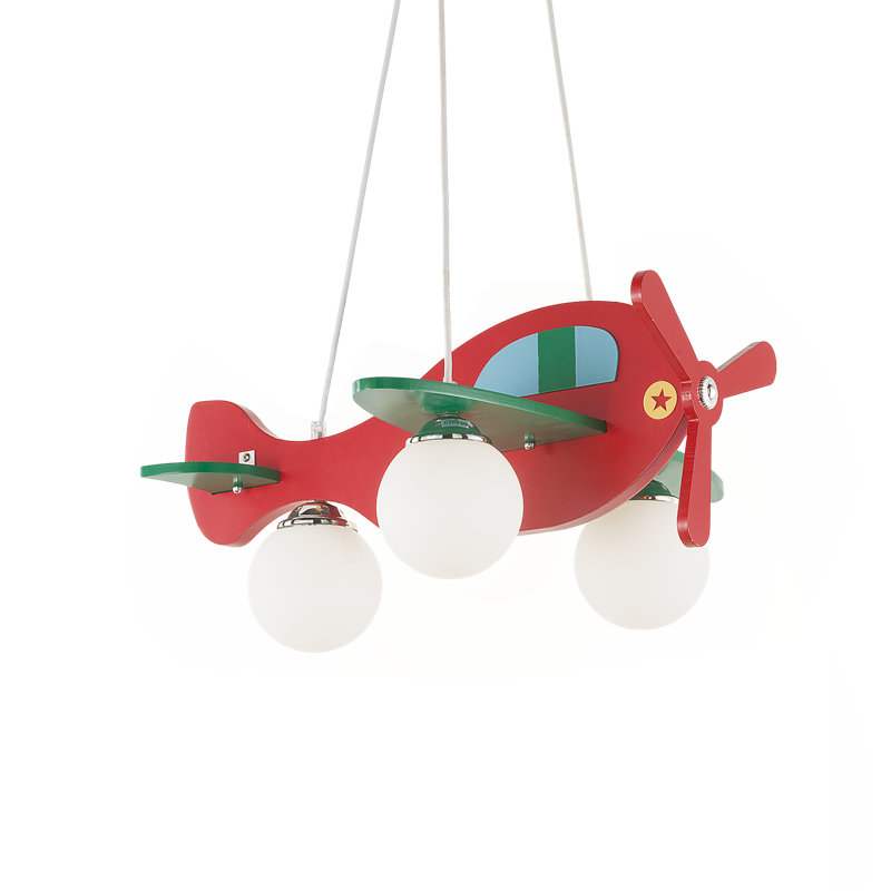 3 - Light Cluster Pendant, Red/Green