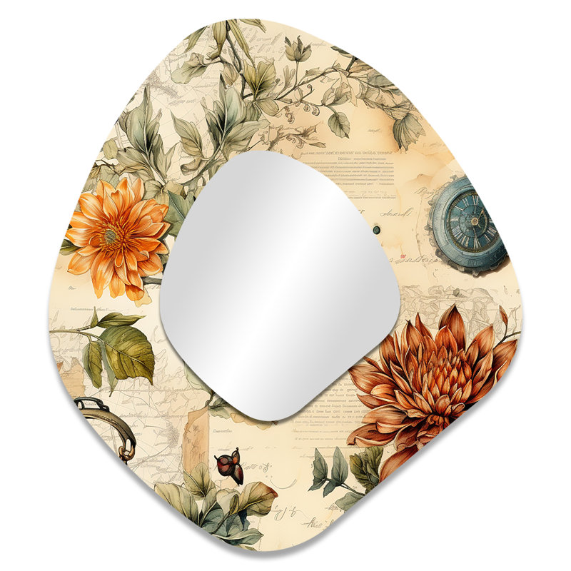 Motif rétro boho rétro - motif bohème irrégulier, 35 po x 31 po