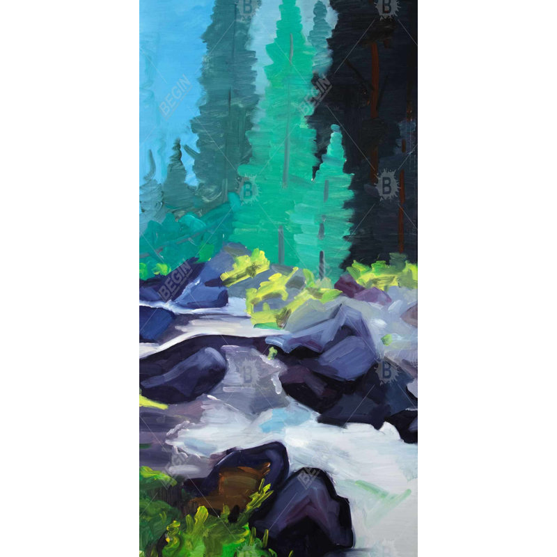 Beautiful waterfall - 15.75"x31.50" Desk mat