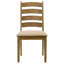 Chaise d'appoint en bois (ensemble de 2)