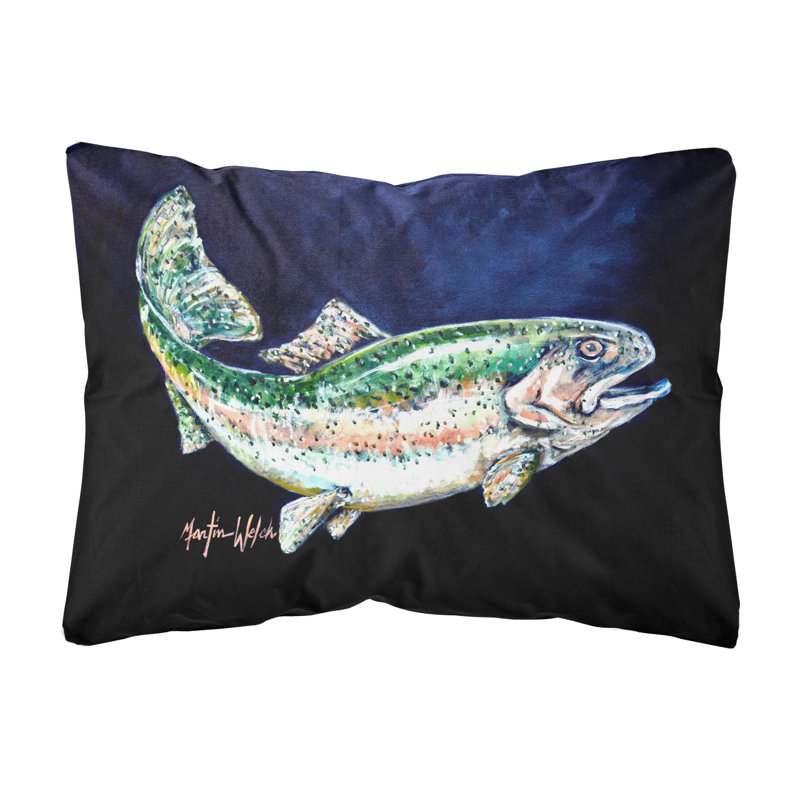  Coussin décoratif intérieur / extérieur Rainbow Trout