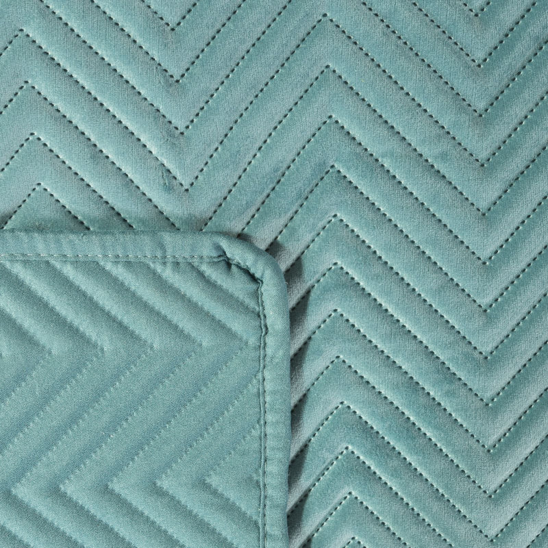 Gatik Polyester Solid Colour Bedspread, W220 x L240cm, Mint