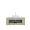 Meuble-lavabo de salle de bain 36 po avec lavabo, meuble de rangement mural moderne à bords arrondis et courbes avec tiroir, lavabo rond en céramique blanc sans robinet, pré-assemblé