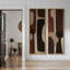 Ensemble de 2 reproductions d'art murales encadrées sur toile de formes Mid-Century géométriques dans des tons chauds de terre 60 po x 20 po x 2 pièces, 60 po x 30 po x 2 pièces-1718894653-1718629223