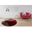 Tapis rouge / brun Janley-1823389049