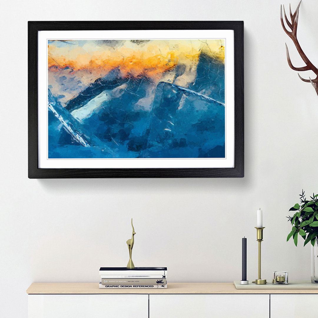 Frozen in Time in Abstract - Picture Frame Graphic Art Print