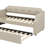 Twin Fabric-Covered Daybed With Pull-Out Trundle-2135423723