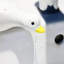 Porte-savon en céramique Duck (avec égouttoir et porte-éponge) 1 pièce