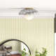 Irene Single Light Glass Flush Mount