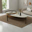 Table basse ovale simple et moderne