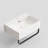 20" Small Wall Mount Bathroom Sink with Towel Rack and Faucet Hole