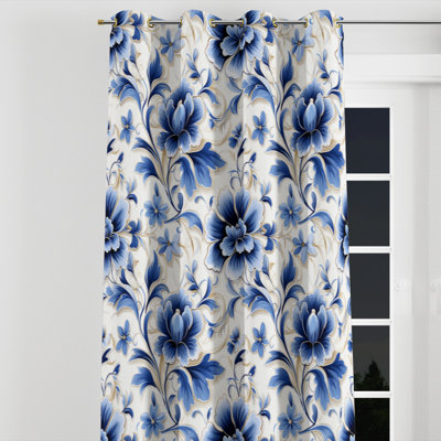 Auvo - Bohemian Velvet Grommet Curtain - Room Darkening - 1 panel