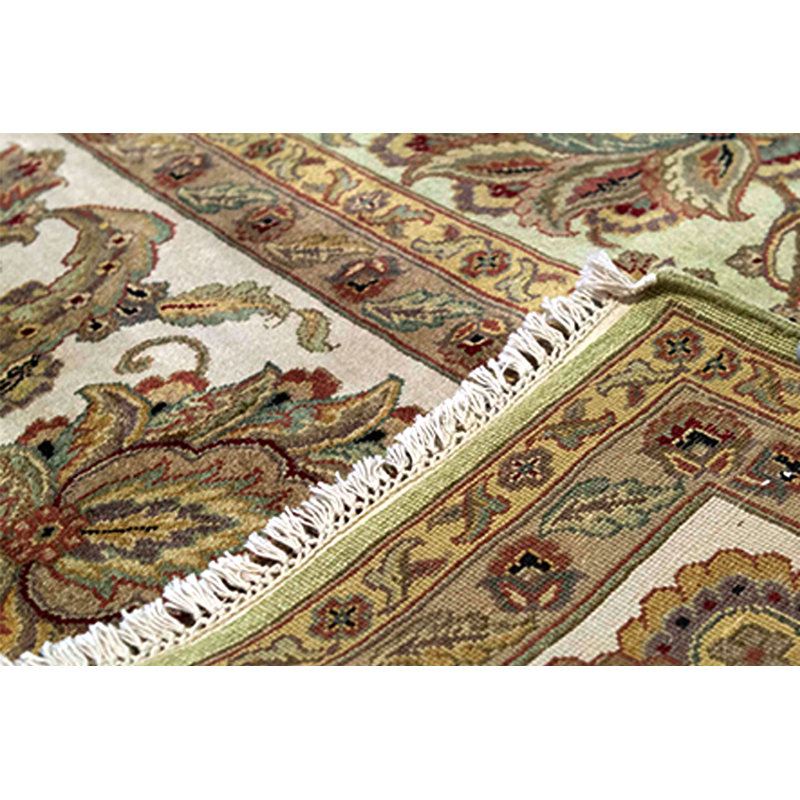 Tapis brun et crème de haute qualité noué à la main Trinity