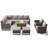 Ingvald 8- Person Outdoor PE Wicker Patio Conversation Set with Fire Pit, Ottomans and Cushions-126021746-126021757