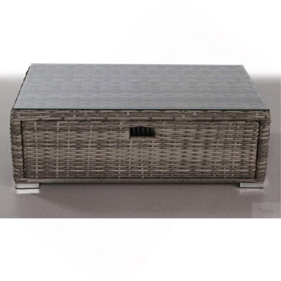 Fully Assembled Glass Outdoor Coffee Table
