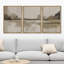 «Abstract Shoreline Modern Minimalist Beach Nature Wilderness Illustration Modern Decor» 3 pièces-100780989-100780990